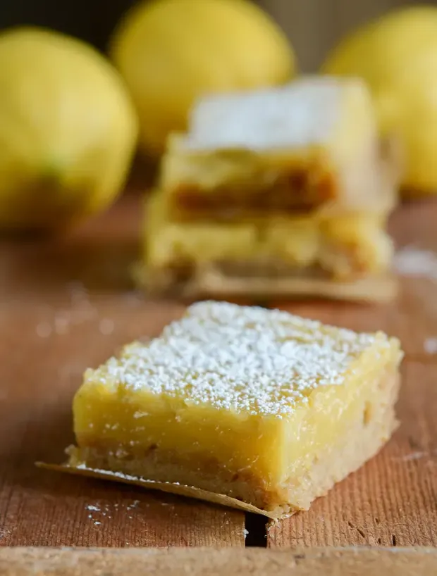 Lemon Bars | Buttered Side Up' title='The Best Lemon Bars: Lemon Curd Squares