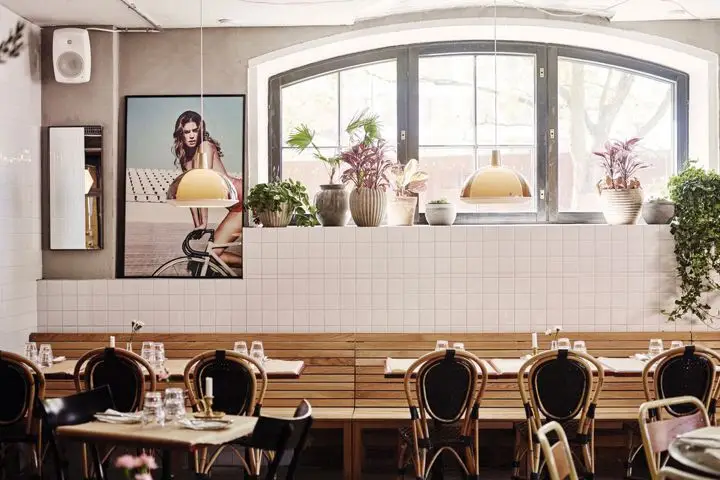 Holiday bar interior