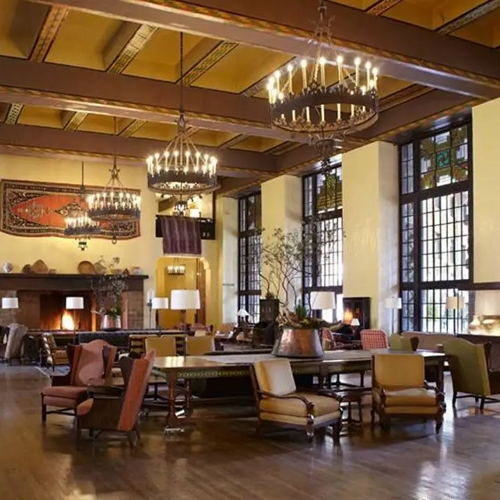 Inside the Ahwahnee Hotel in Yosemite
