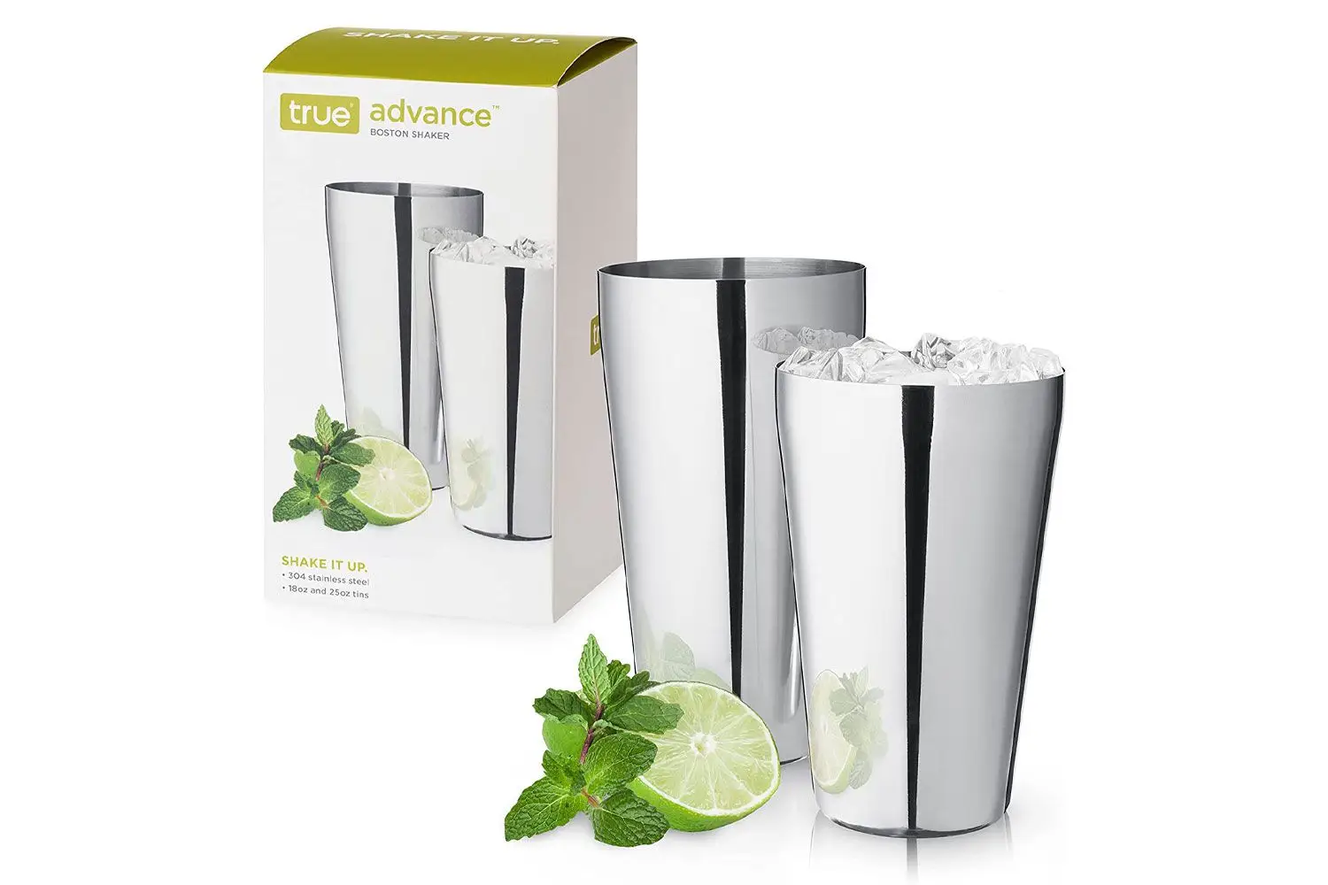 True Advance Stainless Steel Boston Shaker