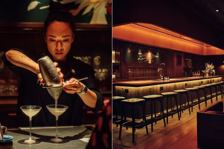 Double Chicken Please cofounder Faye Chen, the back room at Double Chicken Please