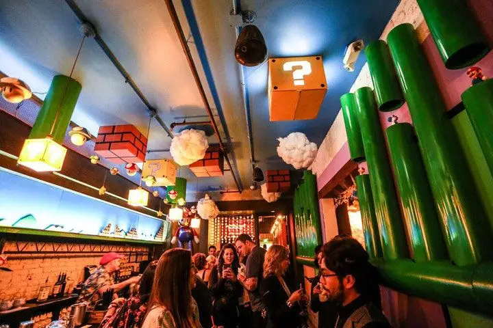 Super Mario Bros. pop-up at Mockingbird Hill