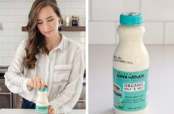 Opening a bottle of Kalona SuperNatural Half and Half' title='Dirty Chai Latte