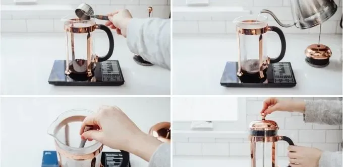 How to make espresso with a French press.' title='How to Make a Mocha Latte (Easy Homemade Recipe)