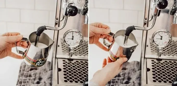 How to Froth Milk with an Espresso Machine' title='How to Make a Mocha Latte (Easy Homemade Recipe)