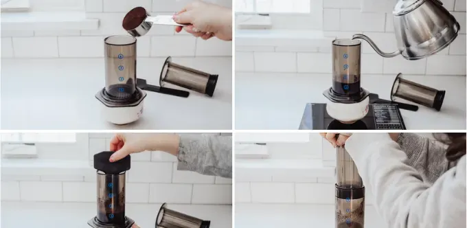 How to make espresso with an Aeropress for a mocha' title='How to Make a Mocha Latte (Easy Homemade Recipe)