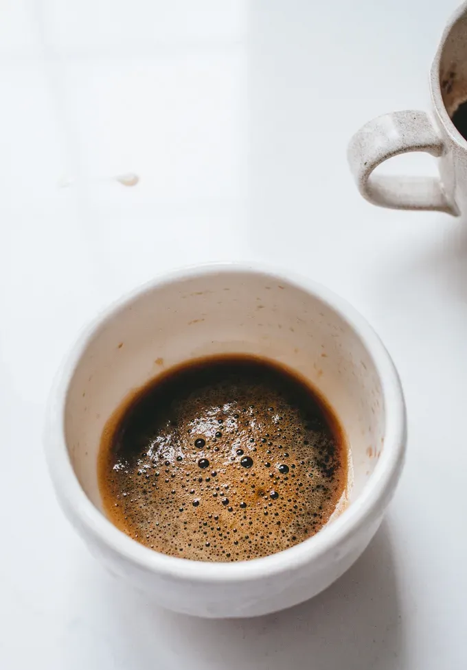 Espresso made with an aeropress for a mocha latte (aka caffé mocha)' title='How to Make a Mocha Latte (Easy Homemade Recipe)