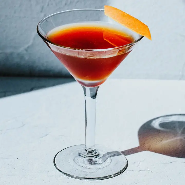Blood and sand cocktail