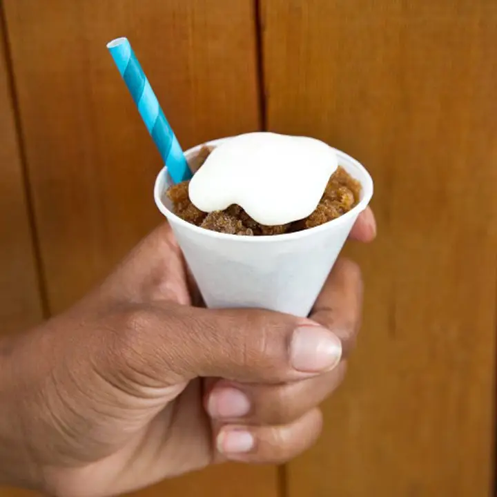 Espresso-Rum Snow Cone