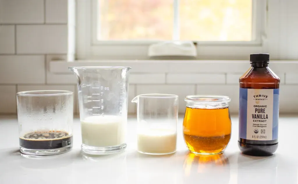 All of the ingredients needed to make the Starbucks Bottled Frappuccino at home!' title='Starbucks Bottled Frappuccino Recipe