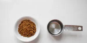 All of the ingredients needed to make a shot of espresso with instant coffee.' title='How to Make an Espresso Shot with Instant Coffee