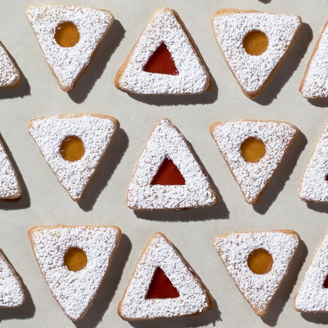 Honeyvanilla linzer cookies.
