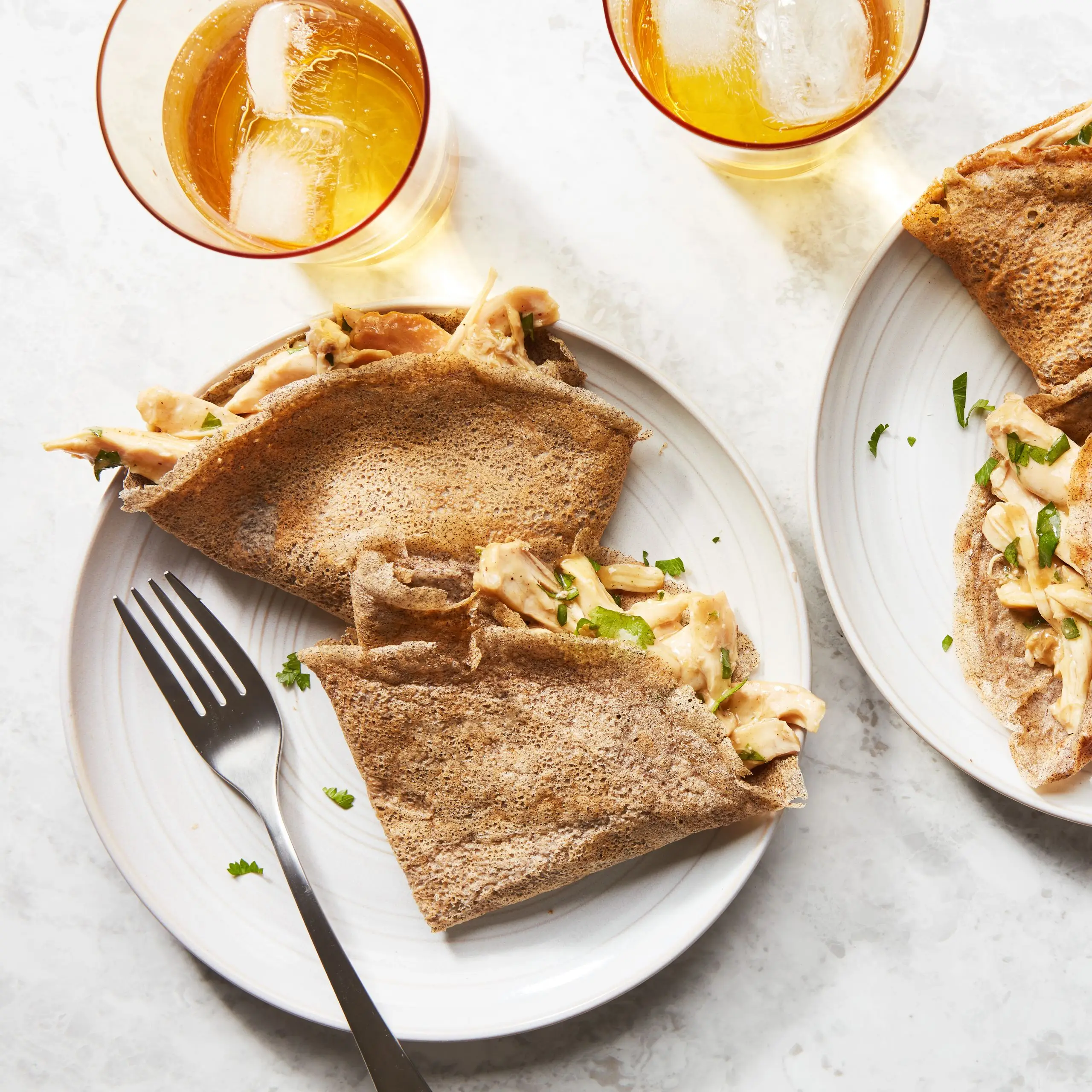 Photo of Buckwheat Crepes with Chicken.