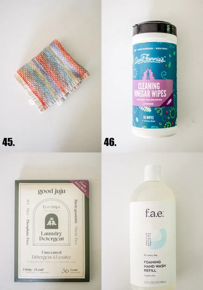 A dish cloth vinegar cleaning wipes laundry detergent sheets and hand soap concentrate.' title='Top 50 Best Thrive Market Products to Buy in 2024