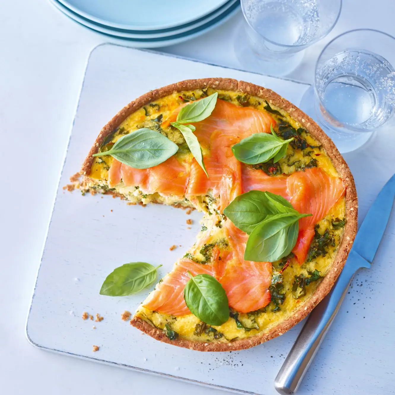 Image may contain Food Dish Meal Tart Dessert Cake Pie Plant and Pizza