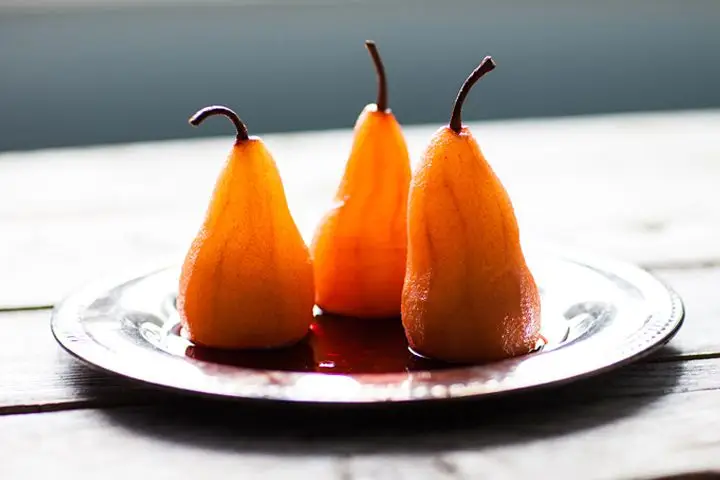negroni poached pears recipe