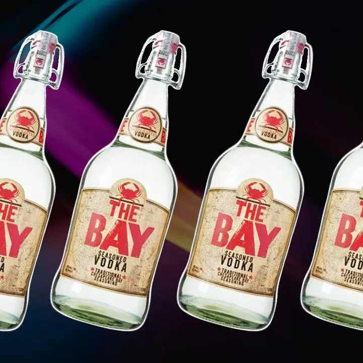 The Bay Seasoned vodka bottle