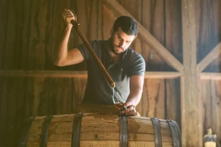 Extracting WhistlePig with a whiskey thief