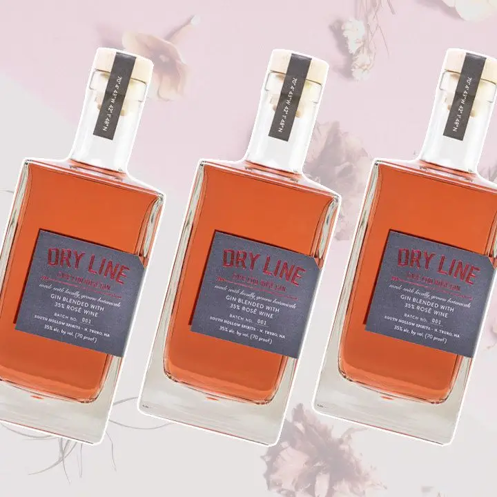south hollow spirits dry line rosé gin
