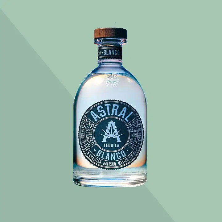 Astral blanco tequila bottle