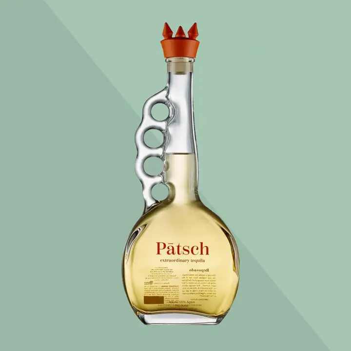 Patsch reposado tequila bottle