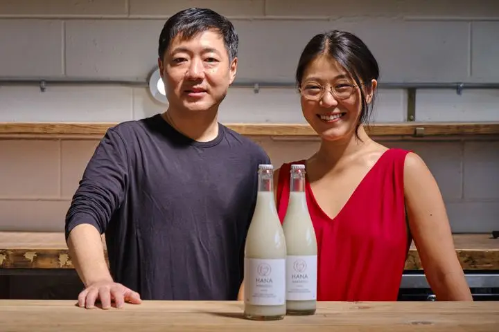 Alice Jun and her business partner, John Limb