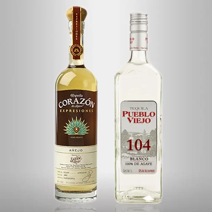 corazon and pueblo viejo tequilas