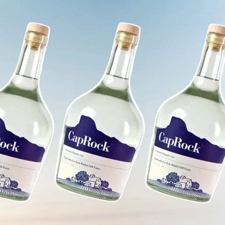 CapRock Organic gin bottle