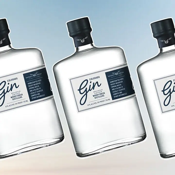 Woody Creek gin bottle