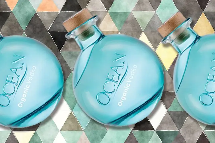 Ocean Organic vodka bottles