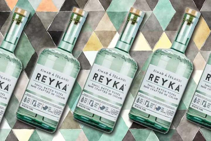 Reyka vodka bottles