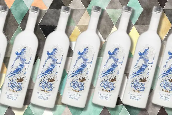 Snow Queen vodka bottles