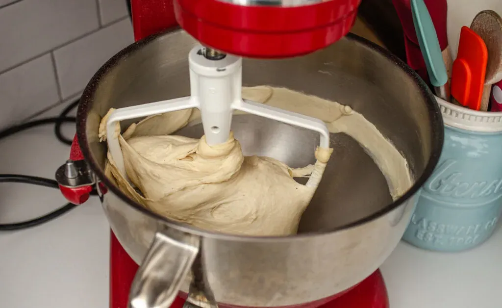 The kneaded cinnamon roll dough.' title='Cinnamon Roll Recipe Without Milk