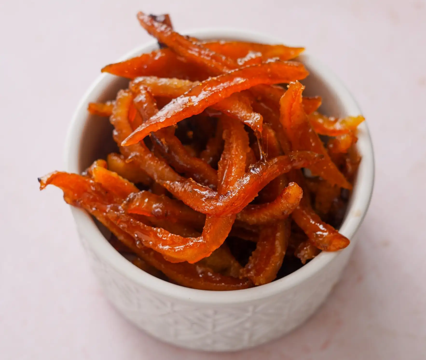 Écorces d'orange confites