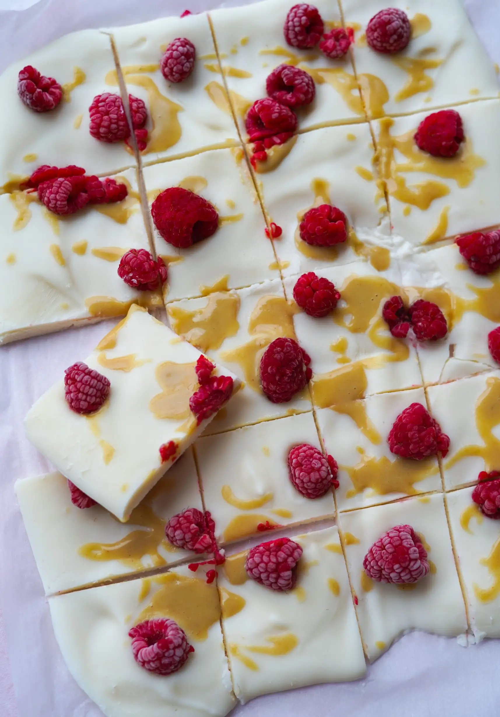 Écorce de yaourt végétalien