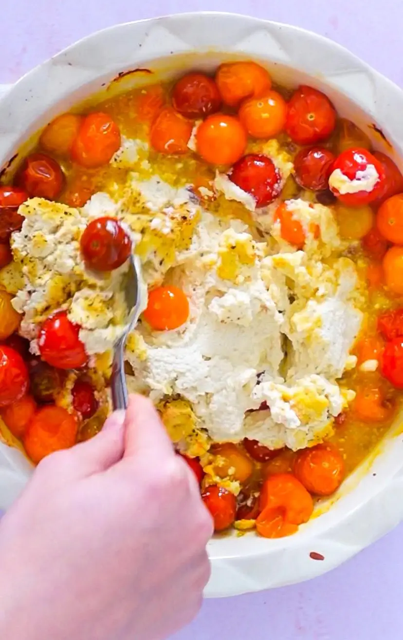 Pâtes feta au four (recette TikTok, végétaliennes)