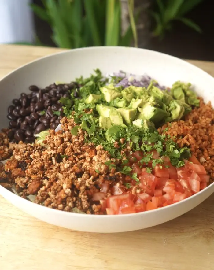 Bol à tacos végétalien