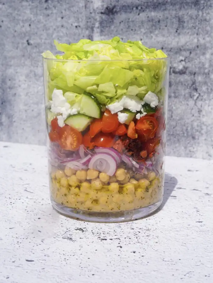 Salade grecque végétalienne