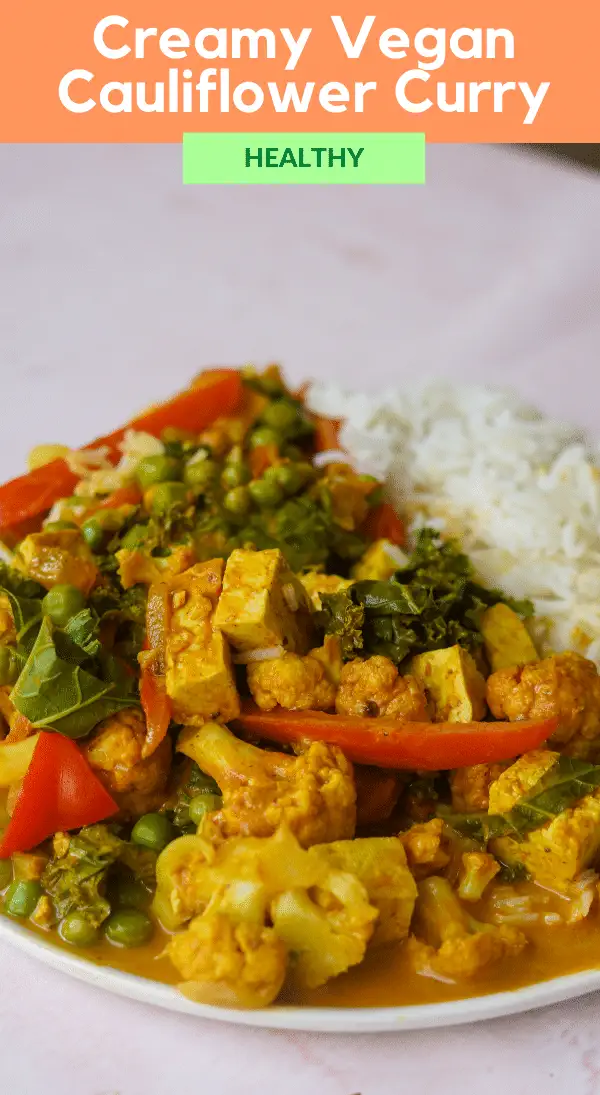 Curry de chou-fleur végétalien crémeux