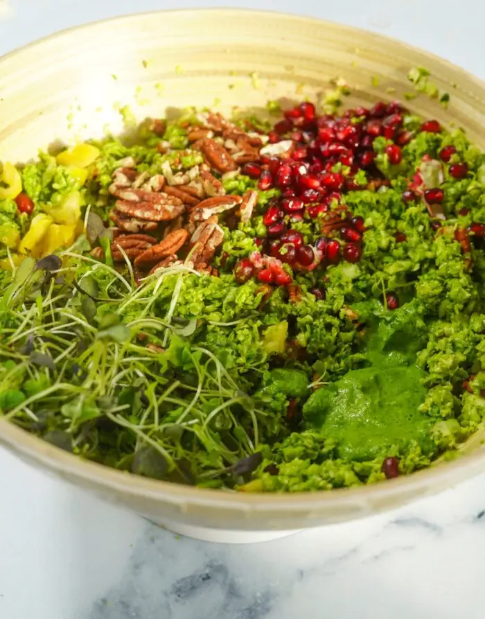 Salade de choux de Bruxelles râpés