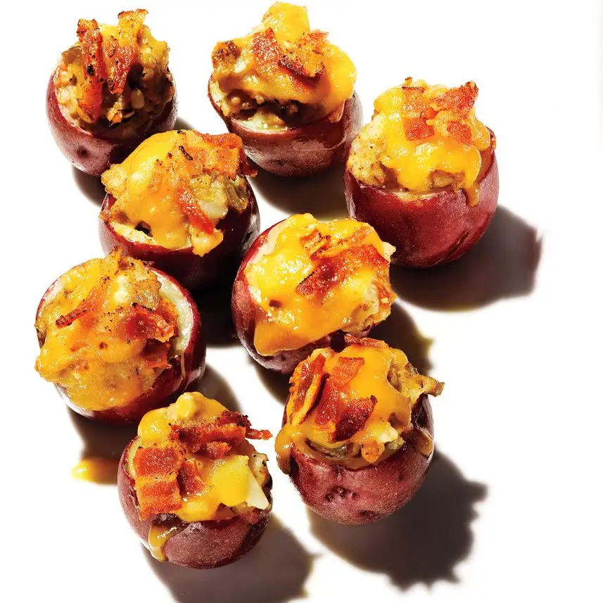 Batatas de bebê recheadas