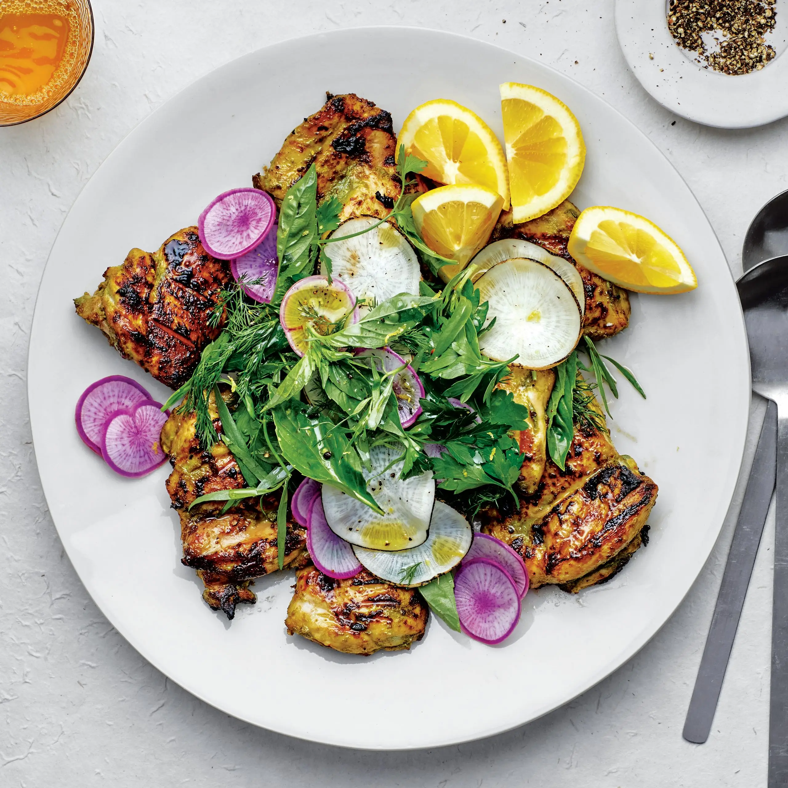 Deusa verde coxas de frango