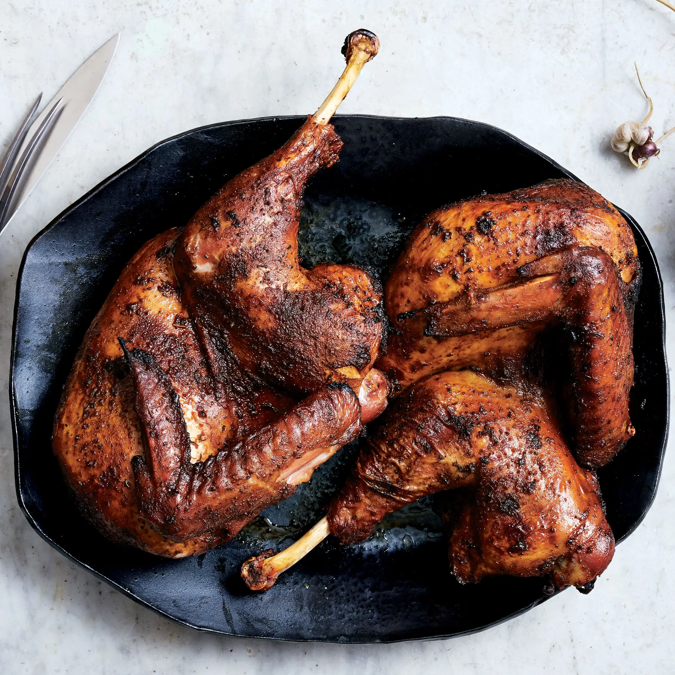 Barbecue Spice-Cramen Grelled Turkey