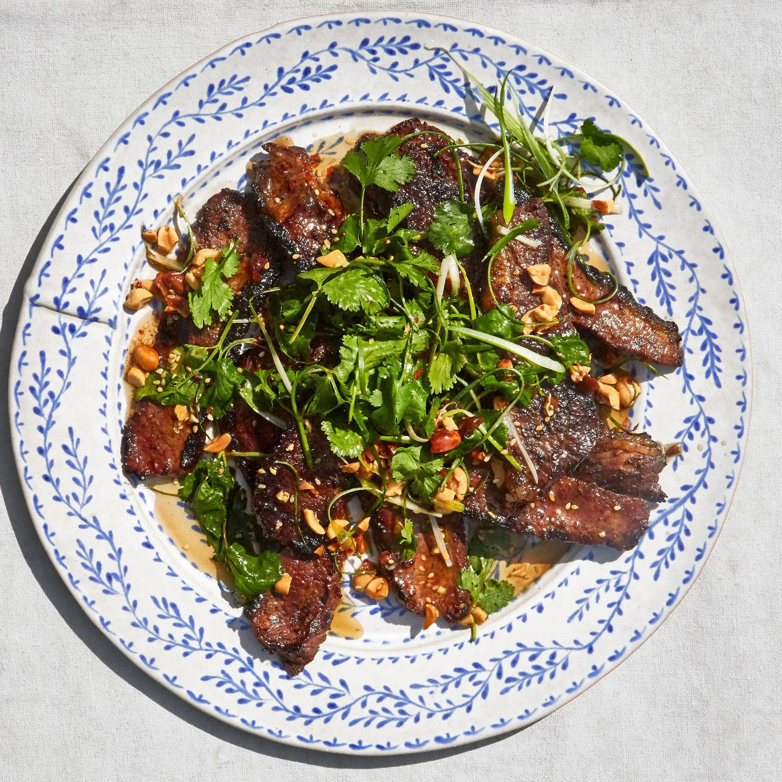 Gegrillte Brust mit Schnittlauch