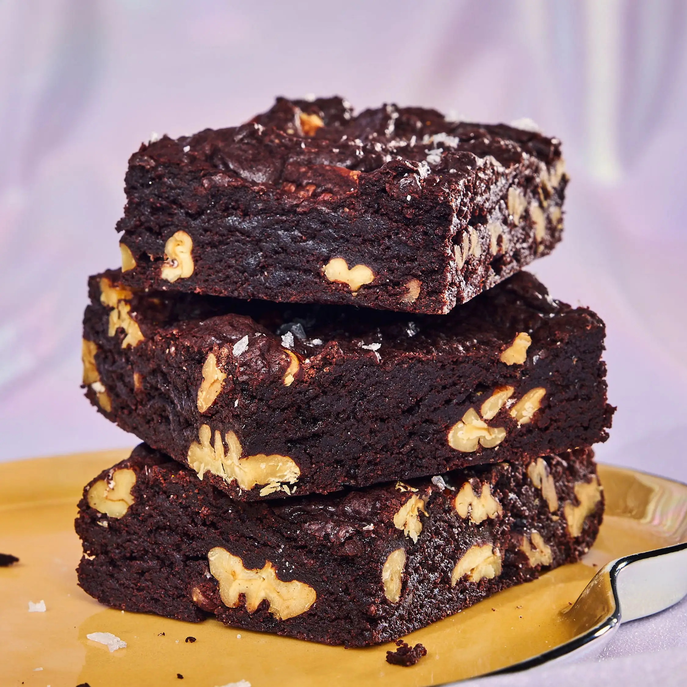 Brownies de ervas daninhas de gelo