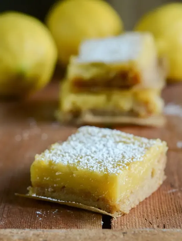 As melhores barras de limão: quadrados de coalhada de limão