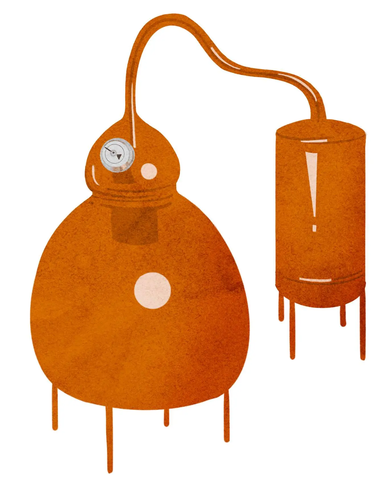 Copper pot still illustration