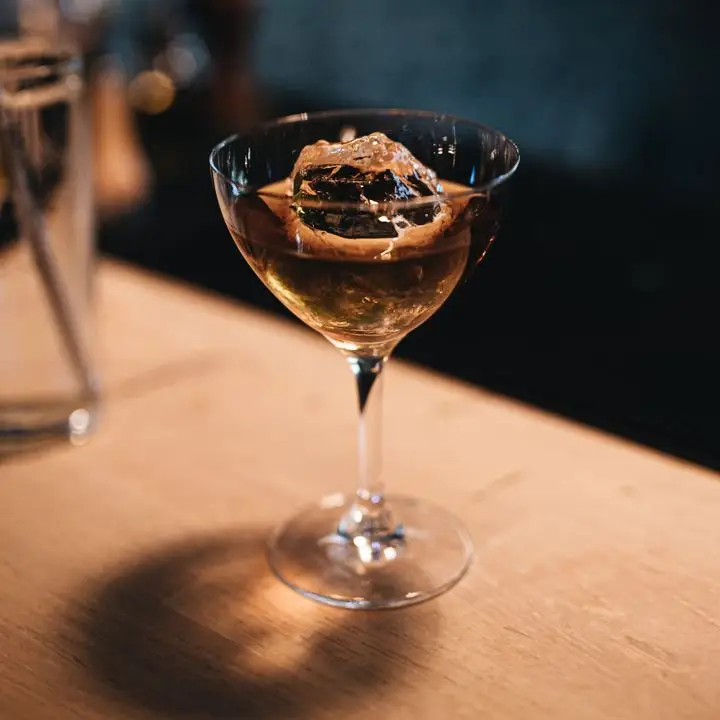 black and yellow cocktail