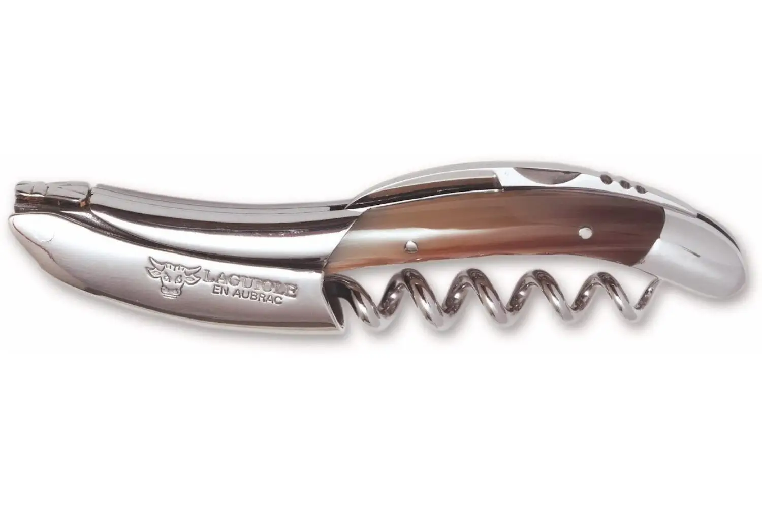 Laguiole En Aubrac Solid Horn Waiters Corkscrew