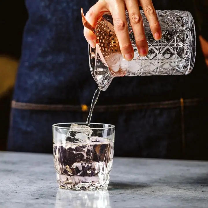 Bright Lights by Ivy Mix incorporates a syrup made with rosé cava.